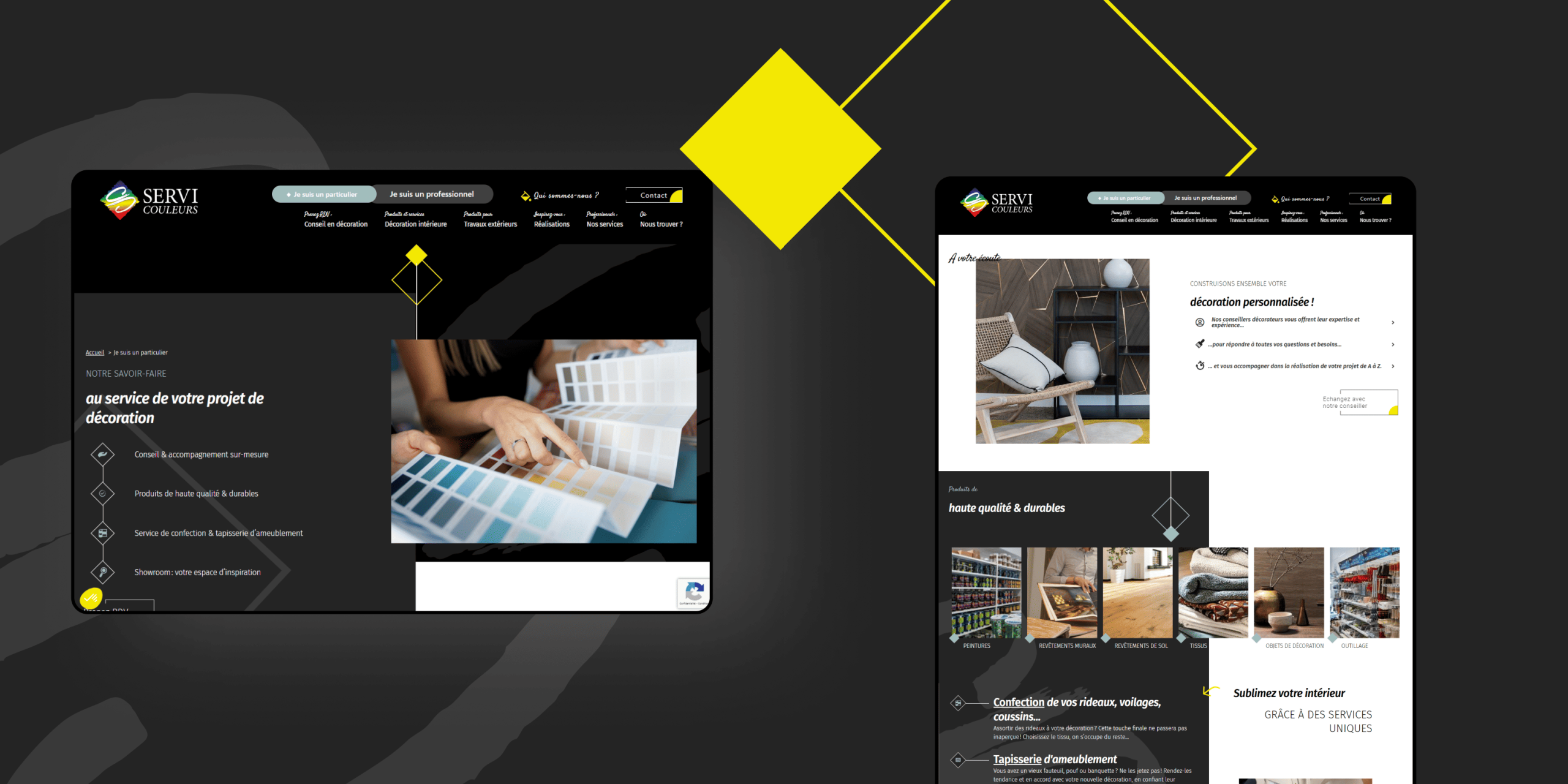 Site web Servi Couleurs