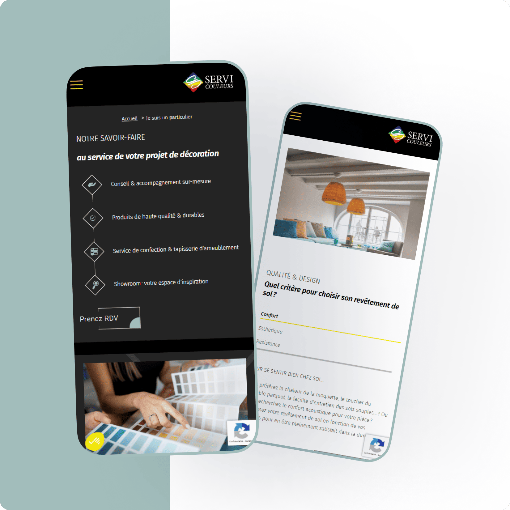 Site web Servi Couleurs