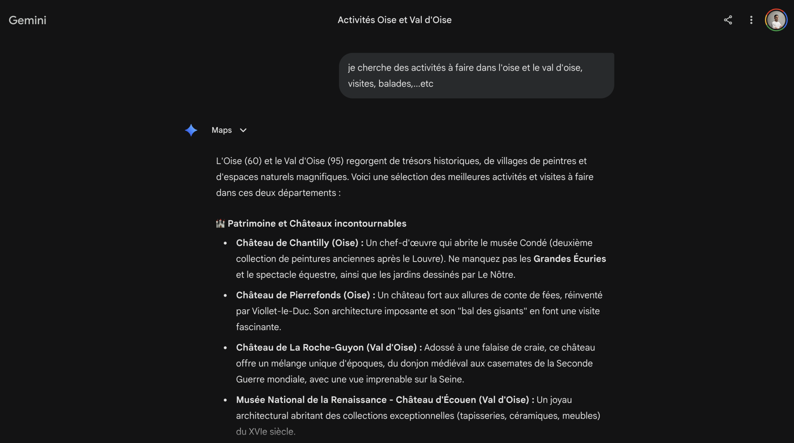 Citation dans Google Gemini — recommandation sourcée intégrée dans la réponse IA